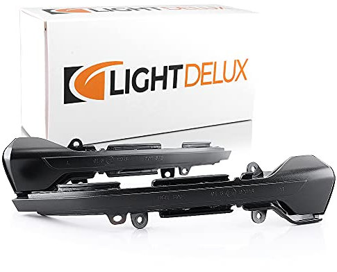 LIGHTDELUX Ersatz für LED Spiegelblinker Blinkleuchte Dynamisch Links Rechts Laufblinker mit Zulassung V-172601