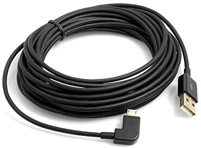 System-S Cable Micro USB de 5 m en ángulo Derecho a USB 2.0 Tipo A (Macho)