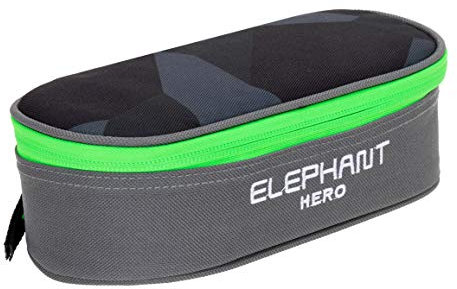 Elephant Mäppchen Jungen Mädchen Federtasche Box Hero Signature Pennal 12773 (Cyber Camo Grün (Schwarz/Grün))