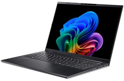 Acer Swift Go 16 AI OLED (SFG16-74-990B) AI Laptop, Copilot+ PC, 16 WUXGA+ OLED 120Hz Display, Intel Core Ultra 9 288V, 32 GB RAM, 1 TB GB SSD, Intel Arc Grafik 140V, Windows 11, QWERTZ Tastatur