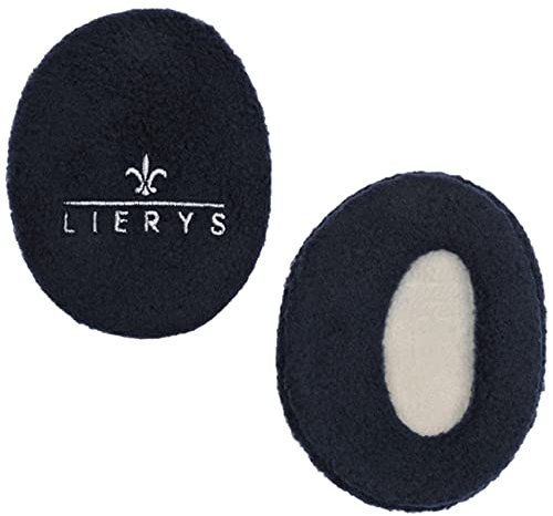 LIERYS Earbags Ohrenwärmer Damen/Herren - Ohrwärmer gefüttert mit Fleece – Schutz vor Wind/Kälte - Ohrenschützer in 3 Größen - umschließen Ohr völlig – Herbst/Winter dunkelblau S