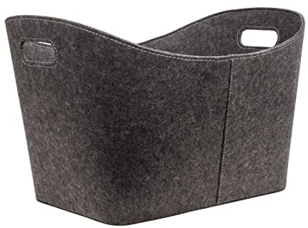 Filz Holzkorb Filzkorb Kaminholzkorb Brennholzkorb Brennholzholztasche anthrazit