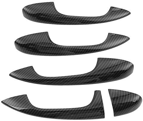 Türgriffabdeckung, Yctze Car Carbon Fiber Style Türgriffabdeckung Trim Ersatz für C-Klasse W205 GLC X253 2015-2018 für mercedes w205 türgriffe abdeckung w205 türgriff für glc x253 mercedes w205 w205 t