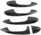 Türgriffabdeckung, Yctze Car Carbon Fiber Style Türgriffabdeckung Trim Ersatz für C-Klasse W205 GLC X253 2015-2018 für mercedes w205 türgriffe abdeckung w205 türgriff für glc x253 mercedes w205 w205 t