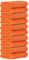 Luckytowel 10er Set Handtücher 50x100 cm 100% Baumwolle, 600g/m² Oeko-Tex Handtuch-Set 10er Pack Orange