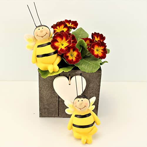 OF Gartenfiguren süsse Bienen Lilli im Set für außen - Deko Figuren Tiere Biene groß (2er Set Groß)