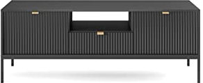 3E 3xE living.com 3xEliving LAMELLI TV-Ständer/Lowboard im modernen Stil, Länge 154 cm in schwarz