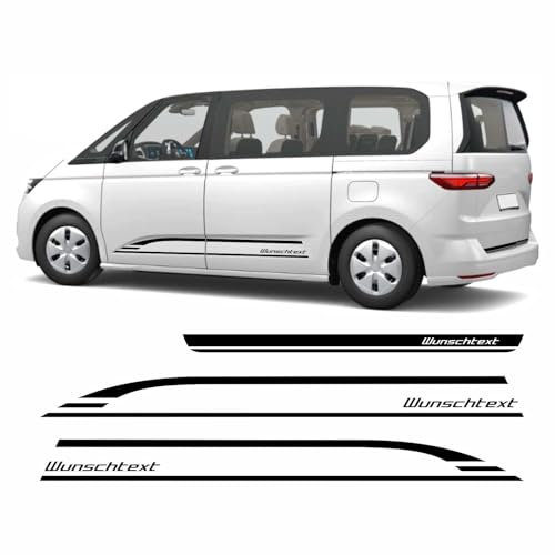 FOTOFOL Seitenstreifen Edition mit Wunschtext passend für VW T7 Multivan