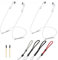 Zubehör Kit Set für AirPods| 2X Strap Magnetisch Halteband | 4X Anti Drop Lanyards Kompatibel mit AirPods Pro 2 | 2 stück Reinigungsbürste | Ideal für AirPods Zubehör
