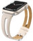 Tuocal Genuine Leather strap Compatible with Apple Watch strap 38mm 40mm 41mm 42mm(Series 10), Leather Slim Replacement Bracelet Strap Women Men for iWatch Series 10 9 8 7 6 5 4 3 2 1 SE