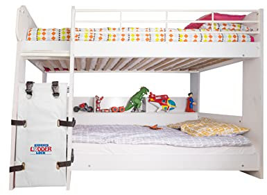 Kiddies Ladder Lock, Etagenbettleiterabdeckung, Leiterabdeckung, Leiterschutz, Leitersperre, verhindert Zugang zu Leitern (Weiß)
