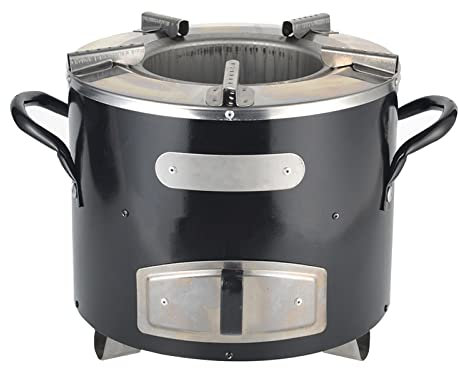Stufa a razzo, stufa a legna, stufa da campeggio portatile a carbone con maniglia, stufa a legna in acciaio inox per cucina all'aperto, barbecue, camper, zaino in spalla, sopravvivenza escursionismo