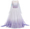 Kosplay Fille Robe de Princesse Elsa et Accessoires Reine des Neige 2 Déguisement Costume Anniversaire Fête Halloween Noël Partie Carnaval Cosplay Enfant Robe de Soirée