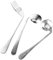 FOMIYES 1juego Cubiertos Curvados De Inoxidable Para Mayores Tenedor y Cucharas Anguladas Utensilios De Alimentación Para Facilitar Comidas Ancianos y Discapacitados