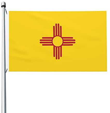 Flagge von New Mexico, 90 x 150 cm, Polyester – langlebige dekorative Flaggen für den Außenbereich