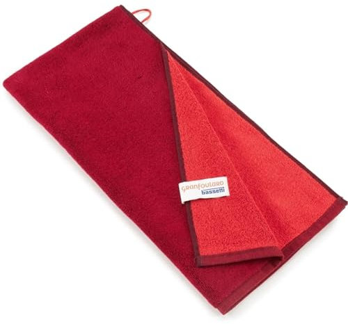 Bassetti New Shades 9327880 - Asciugamano 100% cotone, colore: Bordeaux 63, dimensioni: 50 x 100 cm