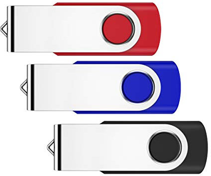 8GB Chiavetta USB 3 Pezzi, Fesaymi Pen Drive 8GB Penna USB 2.0 Unità Chiavette 8 Giga Pendrive offerta Pennetta USB Flash Drive Memoria Per PC/Tablet/TV/Auto(Multicolor)
