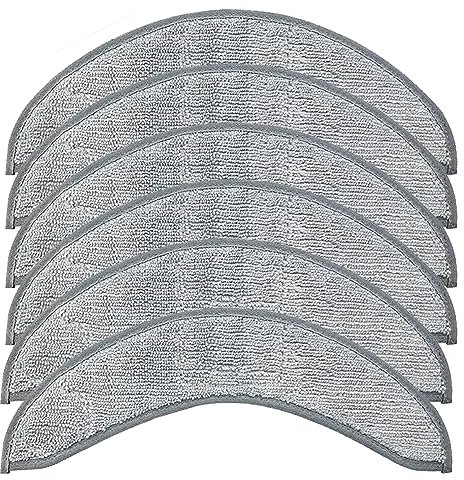 Odashen Lot de 6 serpillères de rechange pour aspirateur iRobot Roomba Combo J7 J7 + - Lavables et réutilisables en microfibre