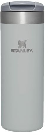 Stanley Aerolight Transit Mug Isotherme Café 0.47L - 6 Heures Chaud - 8 Heures Froid - Couvercle Étanche et Blocable - Thermos - Lavable au Lave-Vaisselle - Fog Metallic