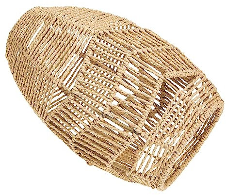 HOMSFOU Lampenschirm Aus Papierseil Kronleuchter Lampenschirm Weide Lampenschirm Ibiza Lichtabdeckungen Für Deckenventilatoren Lampenschirm Rattan Deckenventilator Licht Schreibtischlampe