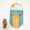 Sonnen-Traumfänger Makramee Traumfänger Boho Gewebte Makramee Wandbehang, Sonnenaufgang Sonnenuntergang Traumfänger, Boho Wand Dekor Woven Tapisserie, für Kinderzimmer,Schlafzimmer (Sonnenaufgang)