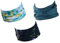 Hilltop 3 x Motorrad Multifunktionstuch, Schlauchtuch, Sport-Halstuch, Bandana / 3-er Set in aktuellen Designs, 3er Set:Turquoise Sky