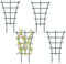 Gjinxi 4PCS Mini Indoor Plant Trellis, Trellis for Potted Plants, Garden Trellis for Climbing Plants, Green Coated Flower Pot Trellis for Climbing Plants Houseplants Vine Ivy, Flower Pots Supports