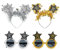 4 Stück Silvester Haarreif, Happy New Year Haarreifen + Brillen, Silber und Gold Stern Neujahr Stirnband, Silvester Kopfschmuck für Kinder Erwachsene 2025 Silvesterparty Haarschmuck Neujahrdeko