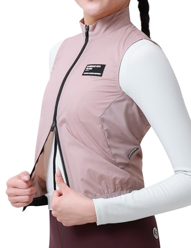 INBIKE Gilet Coup-vent Femme Protection Uv SPF50+ Léger Pour Vélo Course à Pied Trekking Randonnée Vie Quotidienne HY464