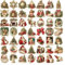 Vintage Christmas Stickers, Christmas Rub Transfers for Crafts, Vintage Christmas Rub Transfers, 50X Stickers Vintage Waterproof for Christmas Party Supplies