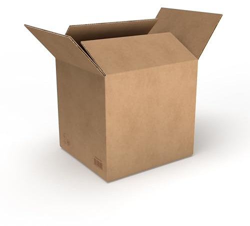 RaKuPack Versandkarton 25 Stück Faltkarton 250x250x250mm Innenmaß (25x25x25cm) Verpackungskarton Warensendung Karton braun Faltschachtel Pappkarton Paket Versandschachtel Kartonage verschiedene Größen
