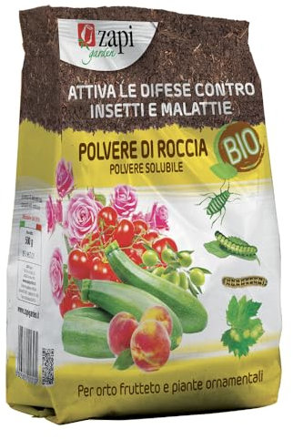 BERARDI | Polvere di Roccia Zapi Garden Biologica, Difesa Naturale contro Insetti e Malattie per Orto e Piante Ornamentali, 1 kg