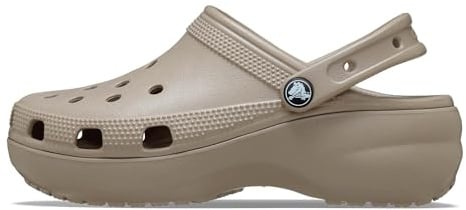 Crocs Women's Classic Platform Clog 36-37 EU Taupe