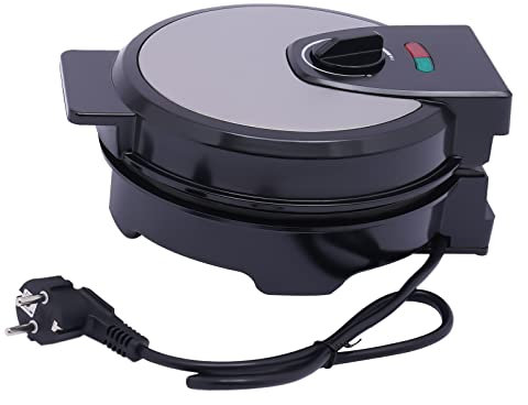 Qussse 1200W Elektrischer Waffeleisen, Hörncheneisen Hörnchenautomat mit Antihaftbeschichtung, für Zubereitung von Eiswaffeln und Waffelröllchen