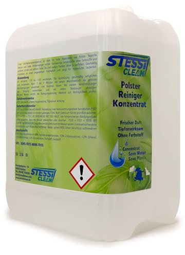 StessiClean Polsterreiniger Konzentrat | 25 Liter | Reinigung Teppichböden | Polstern | Autositzen | Reinigungsmittel | Fleckenreinigung | Möbelstoffe | Teppiche und Hartböden