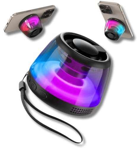 Altavoz Bluetooth Portátil Impermeable - Mini Speaker Inalámbrico Compacto con Graves Potentes, Manos Libres, USB y SD, Resistente al Agua IPX7 para Ducha, Playa, Bicicleta, Exterior y Viajes