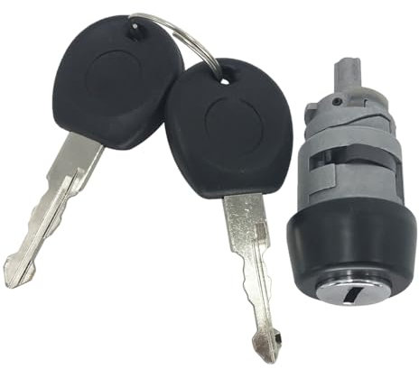 Hajus 9191073 Schließzylinder Zündschloss + Schlüssel 357905855B kompatibel mit Seat Cordoba VW Polo T4 Bus