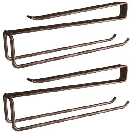 whalebee Weinglashalter Hängen 2 Stück Aufbewahrung Glashalter Platzsparend, Multifunktional Metall Display-Ständer Abtropfgestell Küchenregal Platzsparend Nagelfrei Für Küchenutensilien(Bronze)