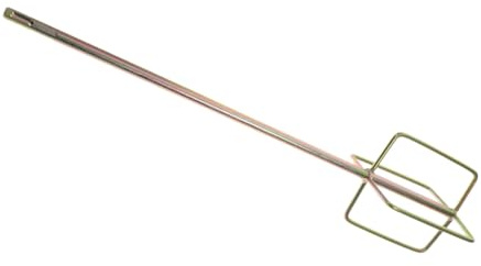 Kisangel Drill Mixer Cement Mixer Paint Stirrer Attachment Square Shank Concrete Mud Mixing Rod for Drill Accessories