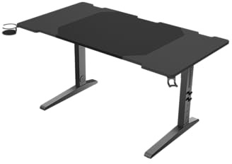 Genesis Table de gaming Holm Modulaire 180 cm Acier et MDF Éclairage LED Modularité Totale