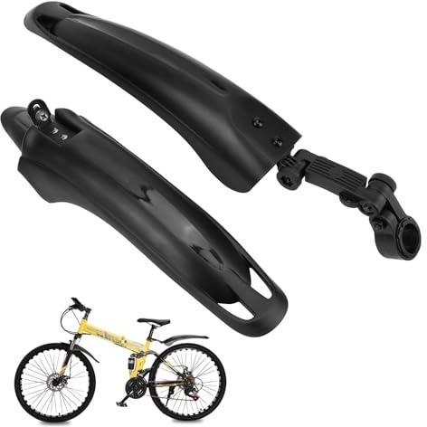 Dhqkqg Fahrrad Schutzblech Set,2 Stück Schutzblech Mountainbike,Vorder-und Hinterradschutzbleche Schnelle Demontage,Bohrfreie Montage,für Fahrräder Rennrad von 20-26 Zoll,Einstellbare Winkel