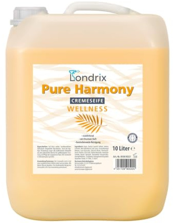 Londrix Pure Harmony Handseife Wellness | 10 Liter Kanister | milde Waschlotion, Cremeseife & Flüssigseife für Druckspender, pH-neutral, rückfettend, hautfreundlich & dermatologisch getestet