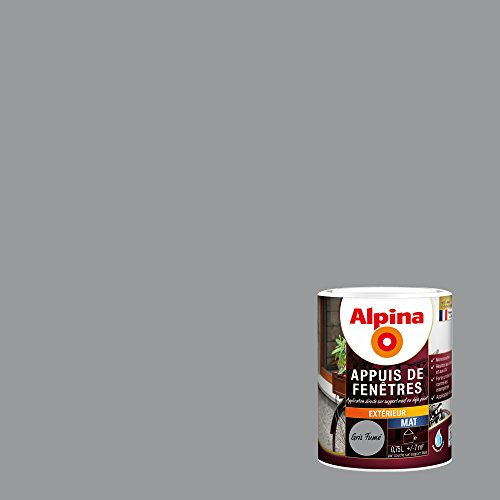 ALPINA Peinture Appui de fenêtre Gris fumé 0,75L 7m²