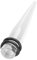 Piersando Dehnungsstab Ohr Piercing Dehnstift Dehner Ohrdehner Dehnstab Flesh Tunnel Plug Expander Taper Stab Gerade Clear 9er Set 1,6mm - 10mm