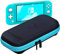 ButterFox Slim Carrying Case for Nintendo Switch Lite with 19 Game and 2 Micro SD Card Holders - Turquoise Blue/Black