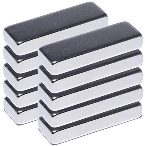 Magnet-Kauf Neodym Magnete Extra Stark Quader 30x10x5mm - 8 Kg Powermagnet - N52 Stark Neodym-Magnete [10 Stück]