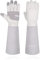 HLDD HANDLANDY Rose Pruning Handschuhe für Frauen & Männer, Long Thorn Proof Leder Gartenhandschuhe mit Unterarmschutz, Garden Work Gauntlet (Grau, L)