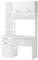 Vicco Schreibtisch Crossline, Arbeitstisch für das Büro, Weiß, 120.1 x 59.5 cm