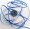 CaPiSo 100m Satinband 3mm Schleifenband Geschenkband Dekoband Satin Hochzeit Weihnachten Weihnachtsband (Azurblau)