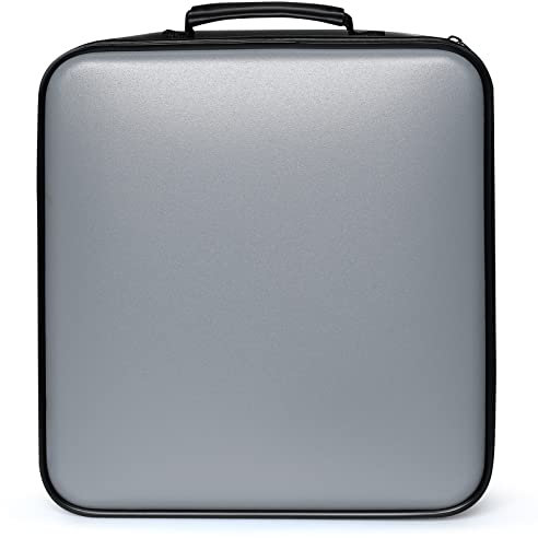 TIMCORR DVD Storage Case - 432 Disc Capacity Holder Organizer for CDs & DVDs, Carrying Case for Travel Media (Grey)
